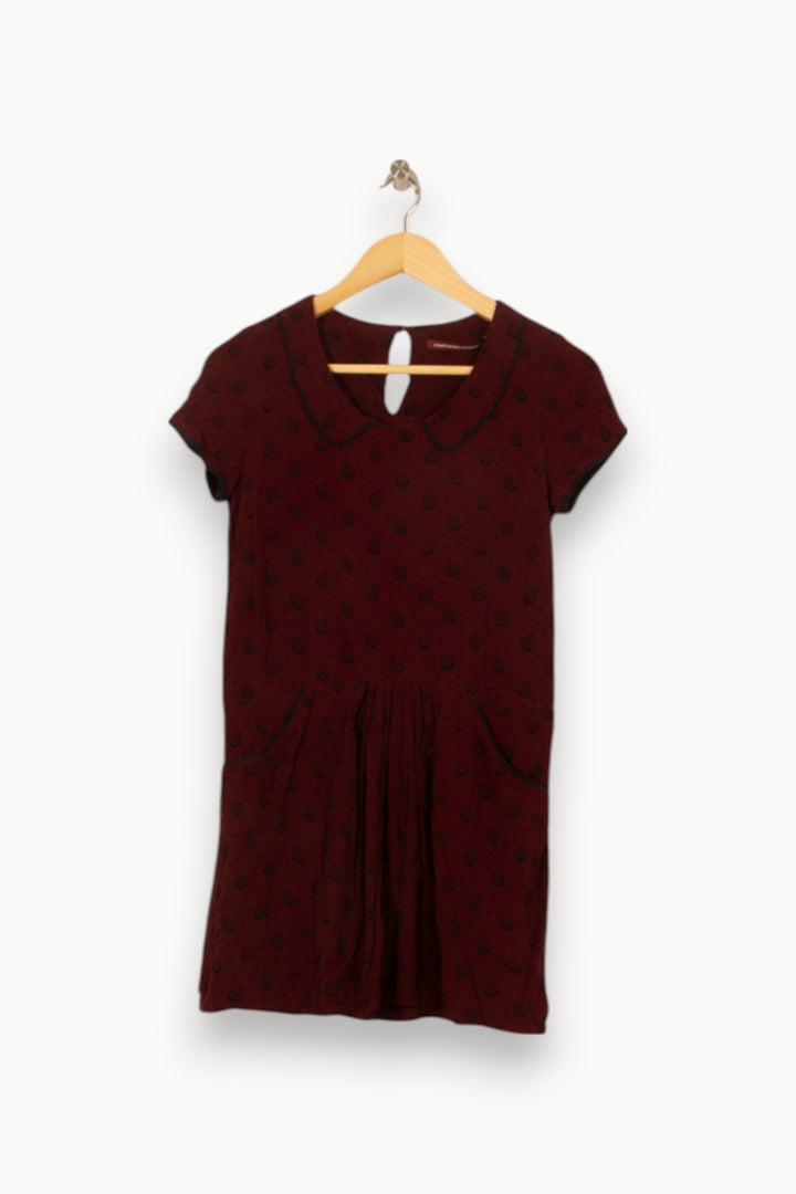 Robe Courte Bordeaux - Taille XS/34 de la marque Comptoir des Cotonniers | PARAD37891 - Vendu par Paradigme - Image 2