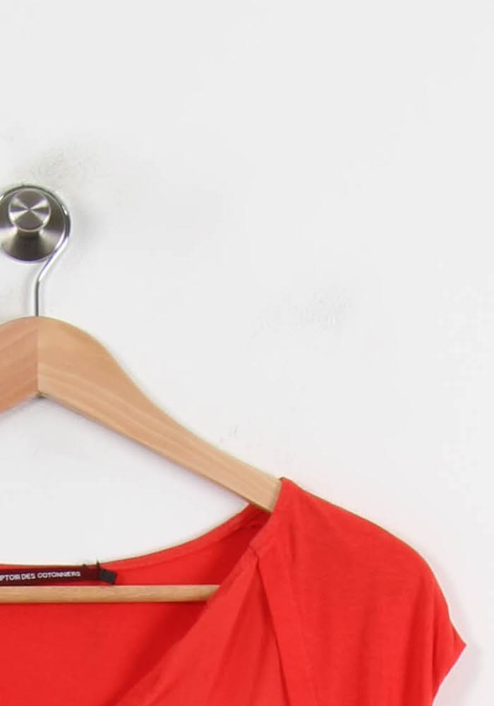 Blouse Rouge - Taille S/36 de la marque Comptoir des Cotonniers | PARAD37896 - Vendu par Paradigme - Image 3