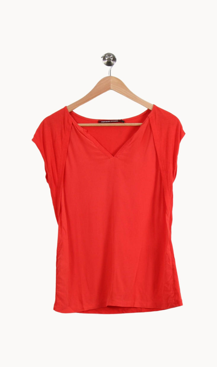 Blouse Rouge - Taille S/36 de la marque Comptoir des Cotonniers | PARAD37896 - Vendu par Paradigme - Image 2