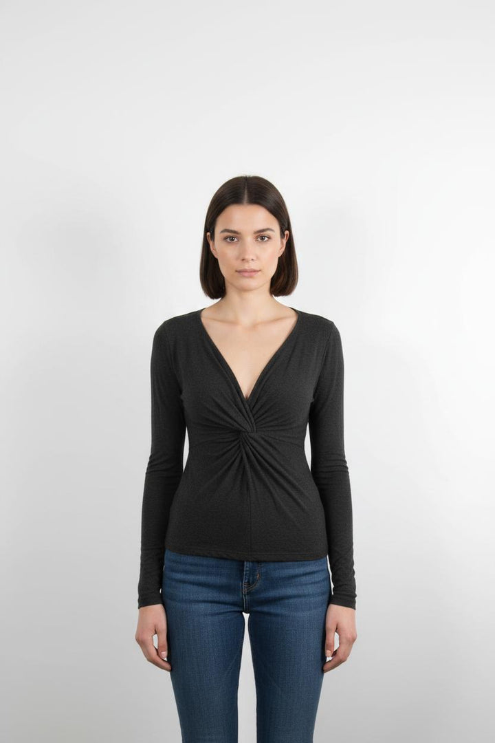 Top Manches Longues Gris - Taille XL/42