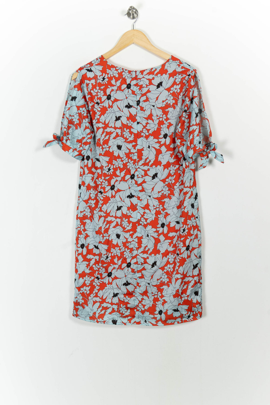 Robe Droite Rouge et Bleu Clair - Taille M/38 de la marque La Fée Maraboutée | PARAD37912 - Vendu par Paradigme - Image 4