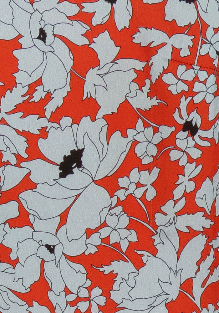 Robe Droite Rouge et Bleu Clair - Taille M/38 de la marque La Fée Maraboutée | PARAD37912 - Vendu par Paradigme - Image 3