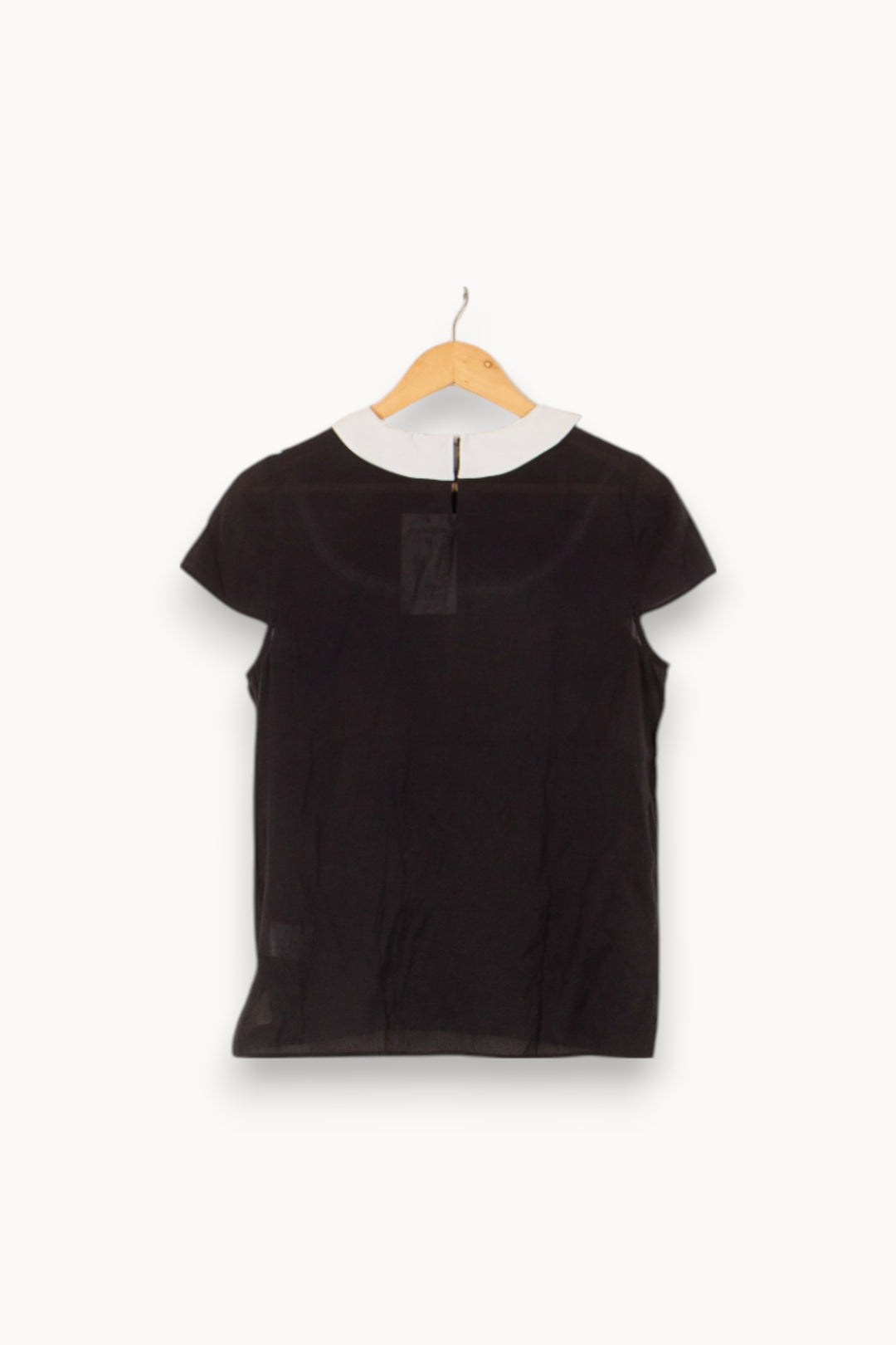 Blouse Noire et Blanche - Taille M/38 de la marque Claudie Pierlot | PARAD37926 - Vendu par Paradigme - Image 4