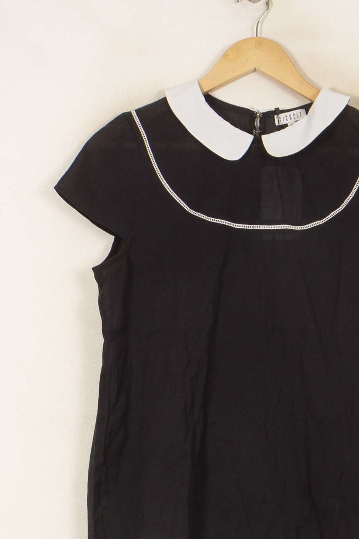 Blouse Noire et Blanche - Taille M/38 de la marque Claudie Pierlot | PARAD37926 - Vendu par Paradigme - Image 3