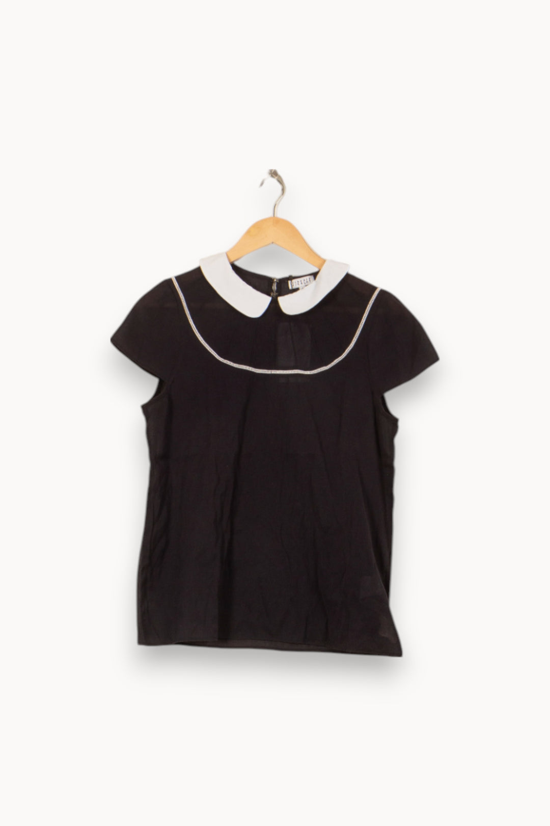 Blouse Noire et Blanche - Taille M/38 de la marque Claudie Pierlot | PARAD37926 - Vendu par Paradigme - Image 2