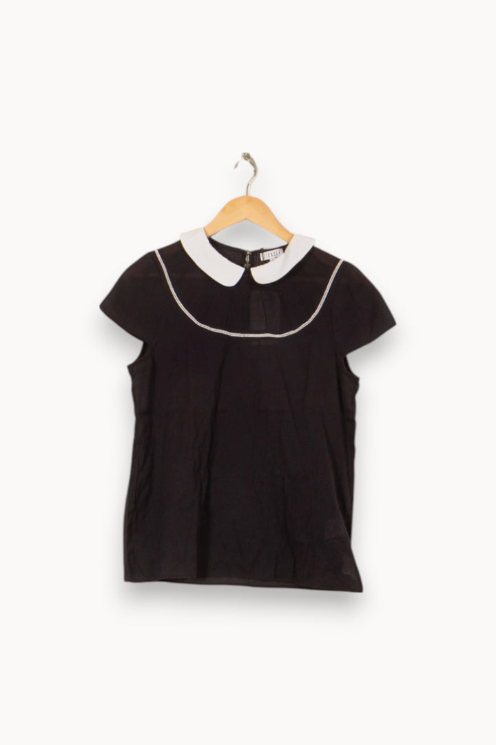 Blouse Noire et Blanche - Taille M/38 de la marque Claudie Pierlot | PARAD37926 - Vendu par Paradigme - Image 2