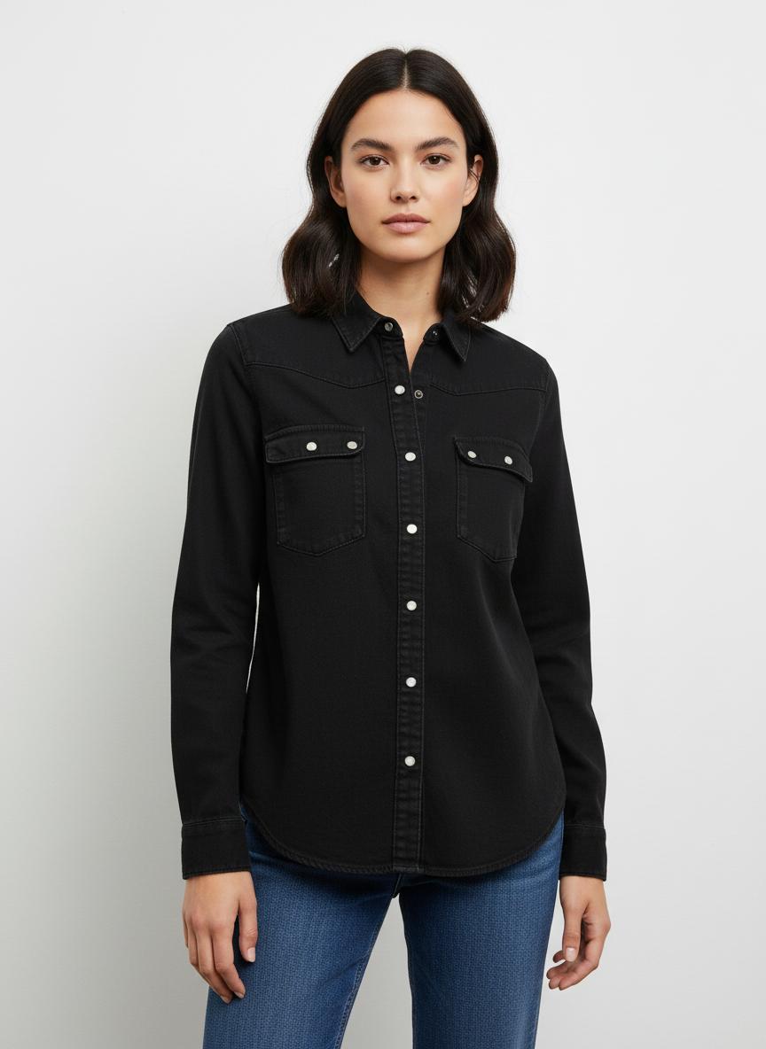 Chemise Noire - Taille XS/34