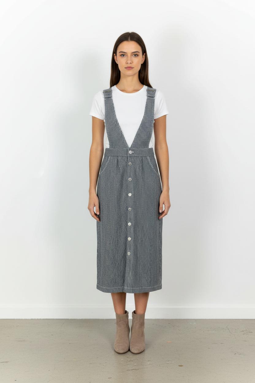Robe Tablier Noire et Blanche - Taille S/36 de la marque Maje | PARAD37949 - Vendu par Paradigme - Image 1