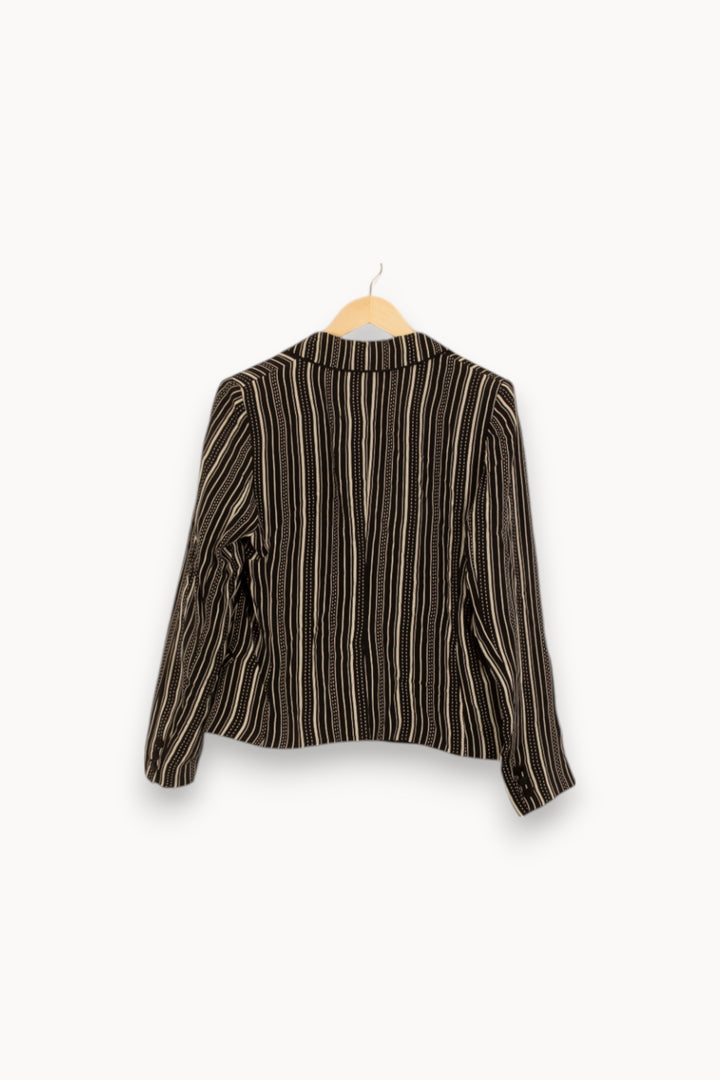 Blazer Noir et Blanc - Taille L/40 de la marque IKKS | PARAD37961 - Vendu par Paradigme - Image 4