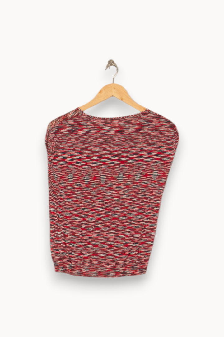 Pull Rouge et Blanc - Taille M/38 de la marque Gerard Darel | PARAD37970 - Vendu par Paradigme - Image 4