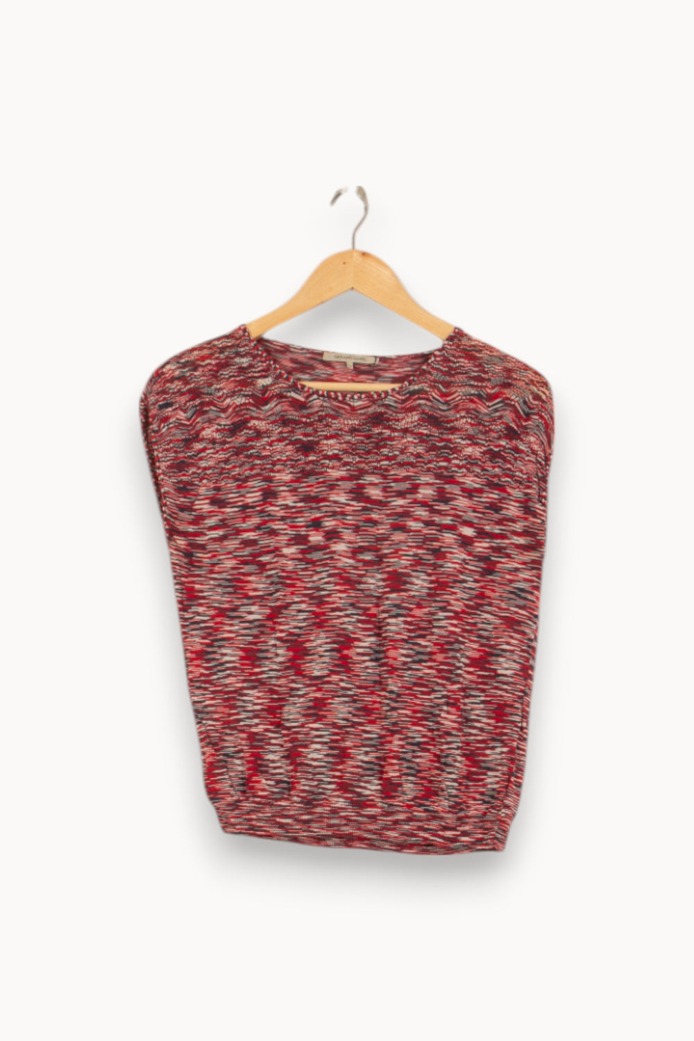 Pull Rouge et Blanc - Taille M/38 de la marque Gerard Darel | PARAD37970 - Vendu par Paradigme - Image 2