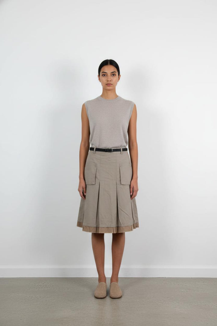 Jupe Courte Beige - Taille M/38