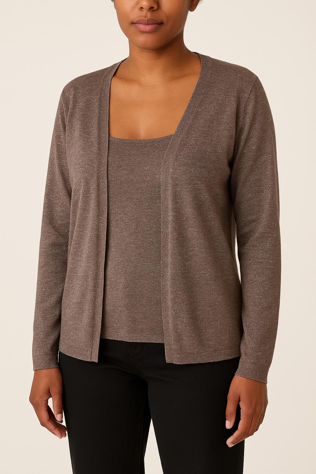 Cardigan Marron - Taille L/40 de la marque Gerard Darel | PARAD37975 - Vendu par Paradigme - Image 1