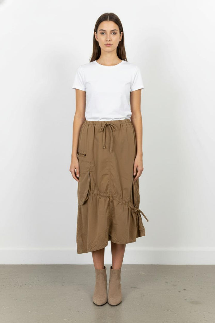 Jupe Asymétrique Marron - Taille S/36 de la marque IKKS | PARAD37978 - Vendu par Paradigme - Image 1