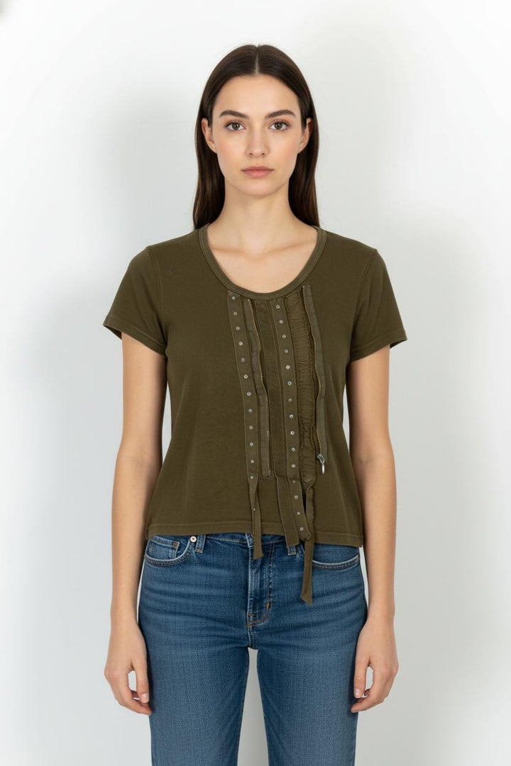 Tee-shirt Vert - Taille S/36 de la marque IKKS | PARAD37979 - Vendu par Paradigme - Image 1