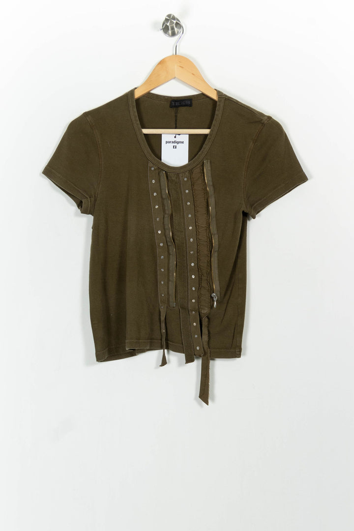 Tee-shirt Vert - Taille S/36 de la marque IKKS | PARAD37979 - Vendu par Paradigme - Image 2