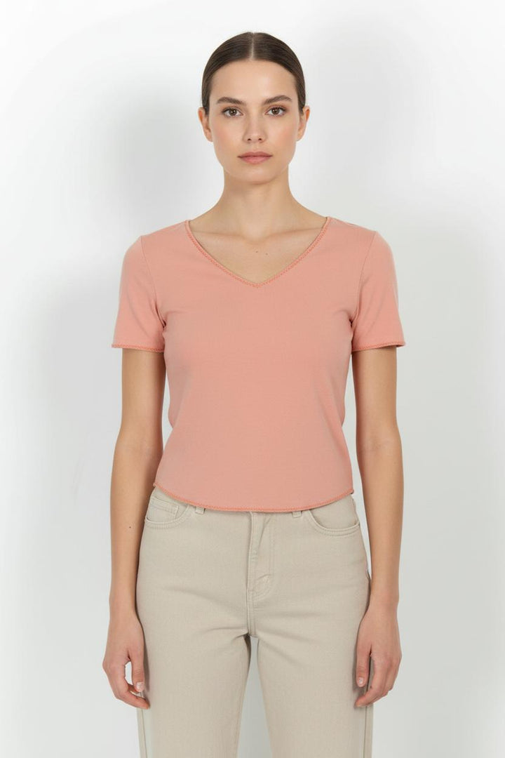 Tee-shirt orange - Taille S/36 de la marque Gerard Darel | PARAD37980 - Vendu par Paradigme - Image 1