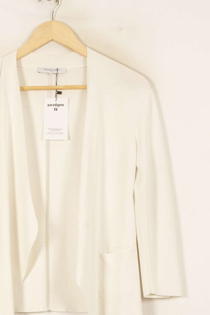 Cardigan Blanc - Taille L/40 de la marque Gerard Darel | PARAD37989 - Vendu par Paradigme - Image 3