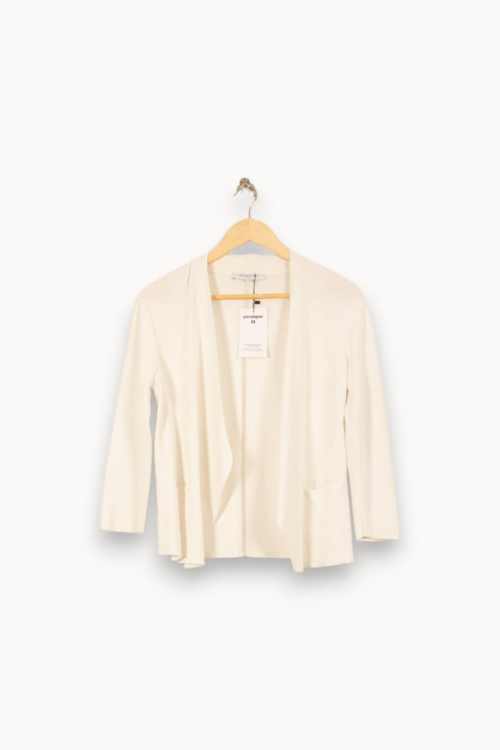 Cardigan Blanc - Taille L/40 de la marque Gerard Darel | PARAD37989 - Vendu par Paradigme - Image 2