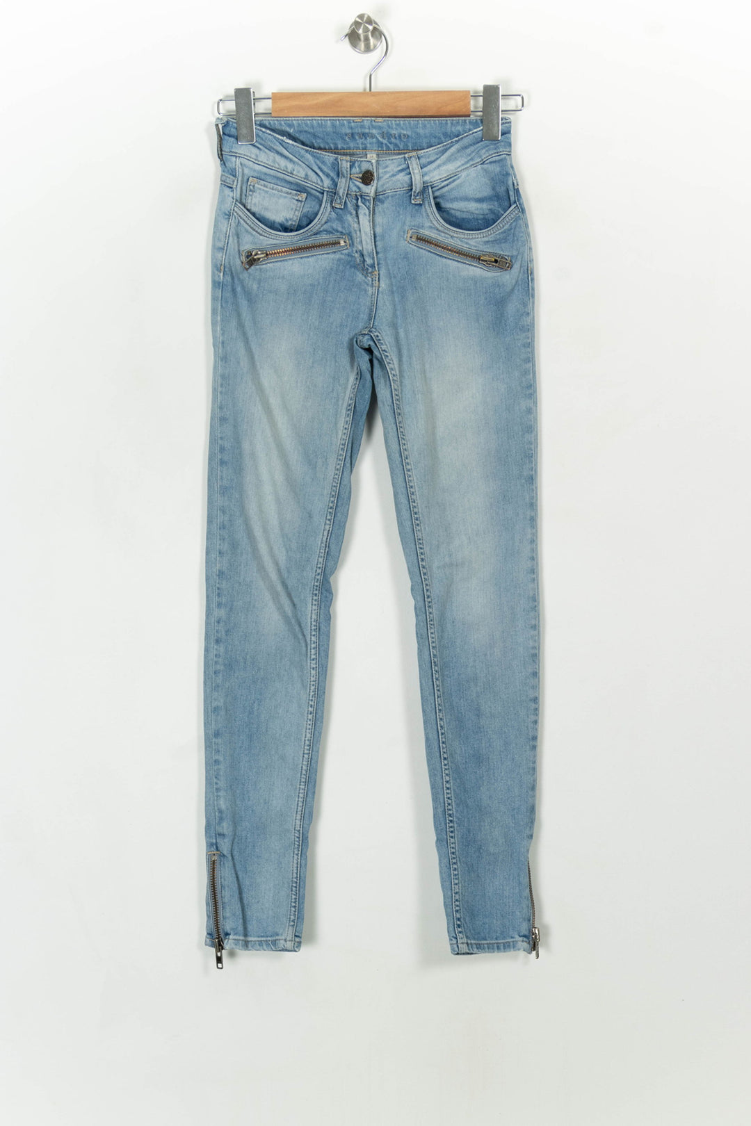 Jean Slim Bleu - Taille XS/34 de la marque Sandro | PARAD38008 - Vendu par Paradigme - Image 2