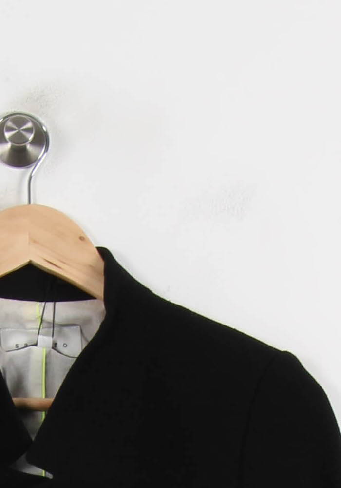 Veste Noire - Taille M/38 de la marque Sandro | PARAD38013 - Vendu par Paradigme - Image 3
