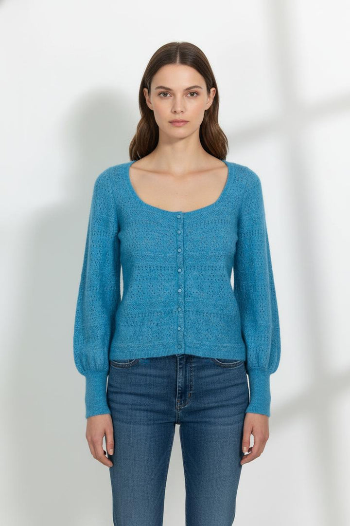 Cardigan Bleu - Taille S/36 de la marque Sézane | PARAD38025 - Vendu par Paradigme - Image 1