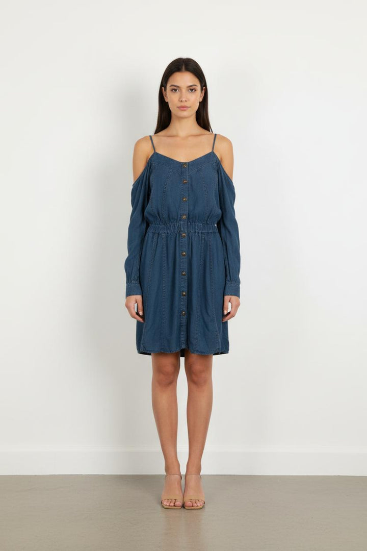 Robe Chemise Bleue - Taille M/38