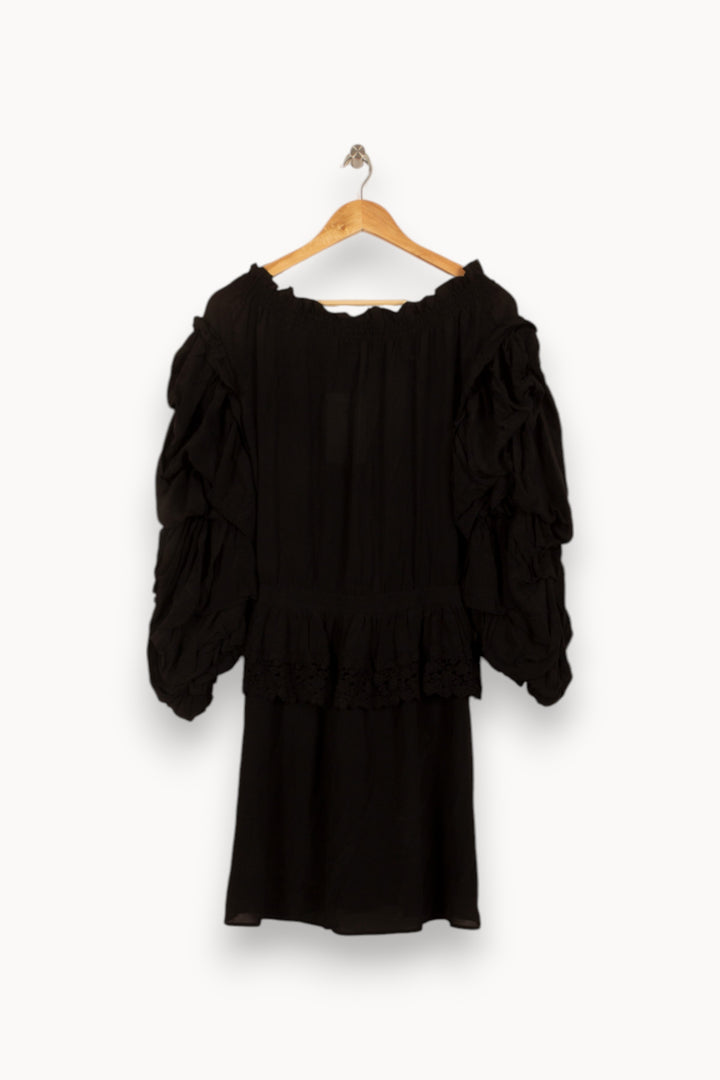 Robe Courte Noire - Taille L/40 de la marque The Kooples | PARAD38027 - Vendu par Paradigme - Image 4