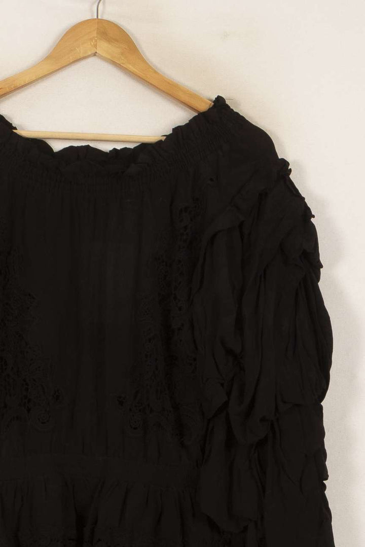 Robe Courte Noire - Taille L/40 de la marque The Kooples | PARAD38027 - Vendu par Paradigme - Image 3