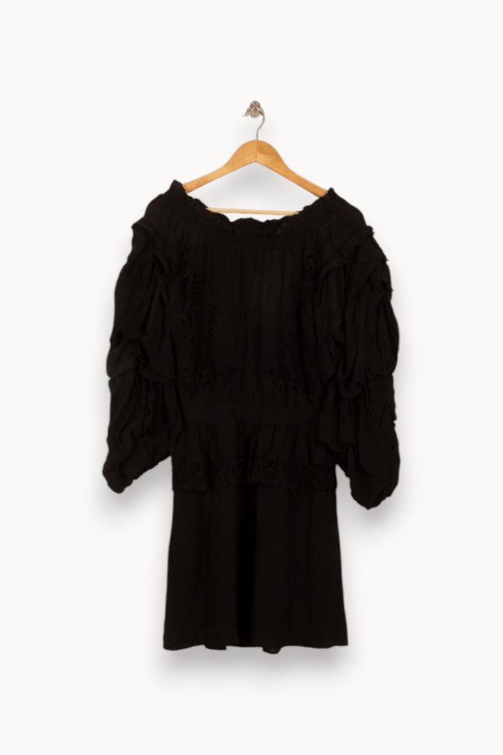 Robe Courte Noire - Taille L/40 de la marque The Kooples | PARAD38027 - Vendu par Paradigme - Image 2