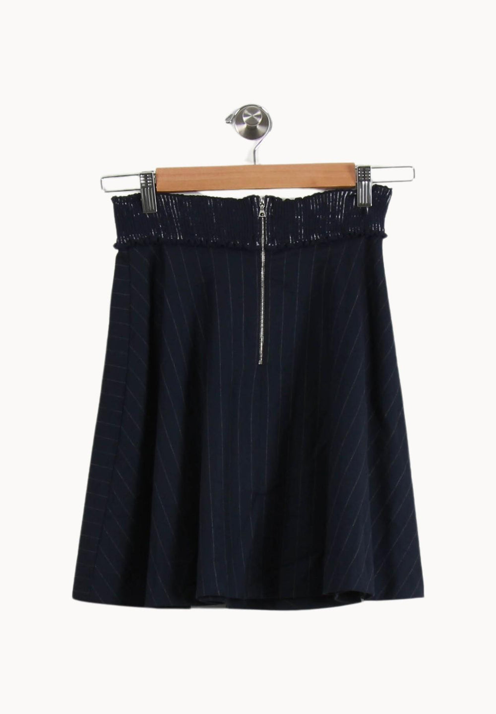 Jupe Courte Bleue - Taille S/36 de la marque Sandro | PARAD38031 - Vendu par Paradigme - Image 2