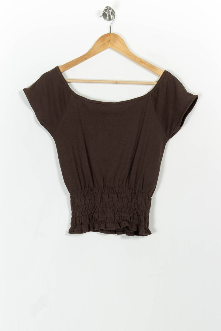Top Marron - Taille M/38 de la marque Sud express | PARAD38042 - Vendu par Paradigme - Image 4