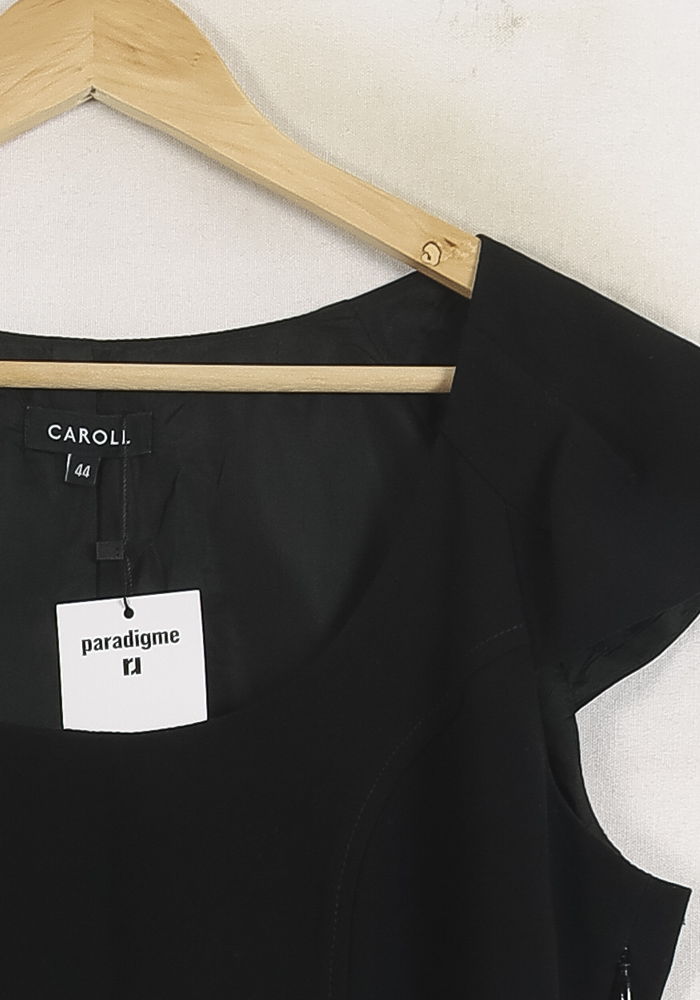 Robe Midi Noire - Taille XXL/44 de la marque Caroll | PARAD38050 - Vendu par Paradigme - Image 3