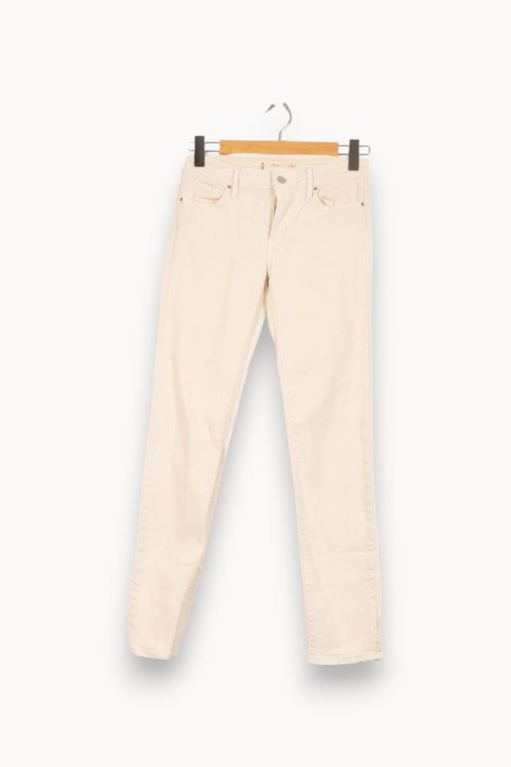 Jean Slim Blanc - Taille S/36 de la marque Levi's | PARAD38058 - Vendu par Paradigme - Image 2