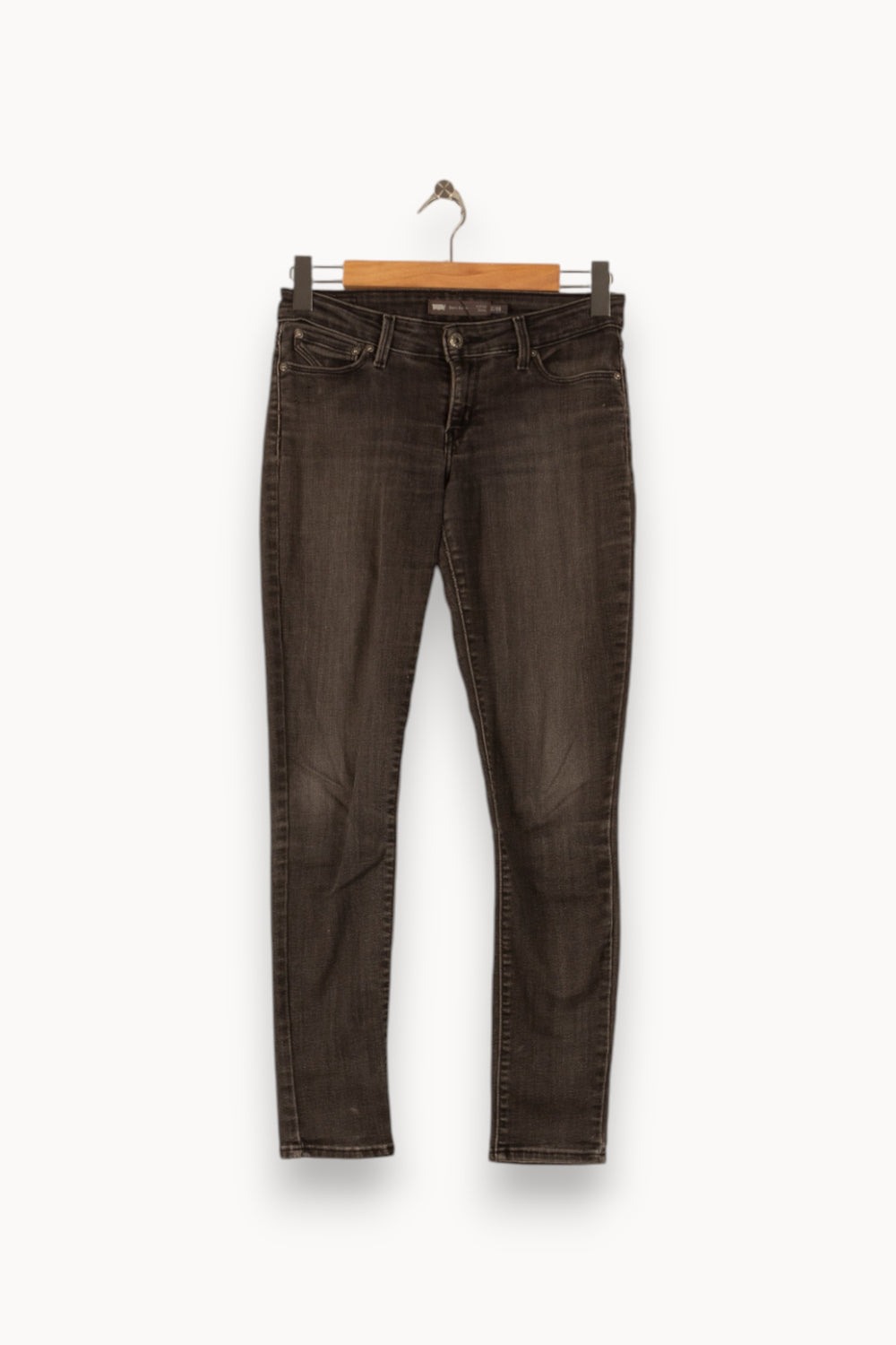 Jean Skinny Gris - Taille S/36 de la marque Levi's | PARAD38060 - Vendu par Paradigme - Image 2