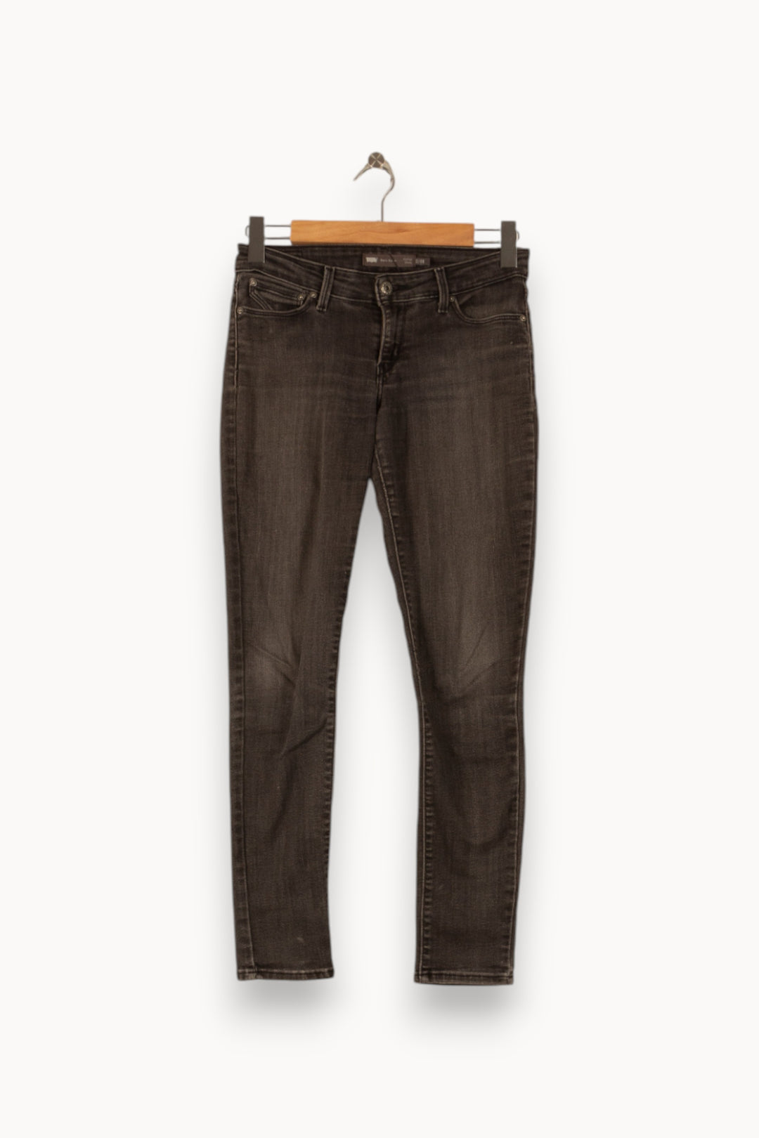 Jean Skinny Gris - Taille S/36 de la marque Levi's | PARAD38060 - Vendu par Paradigme - Image 2
