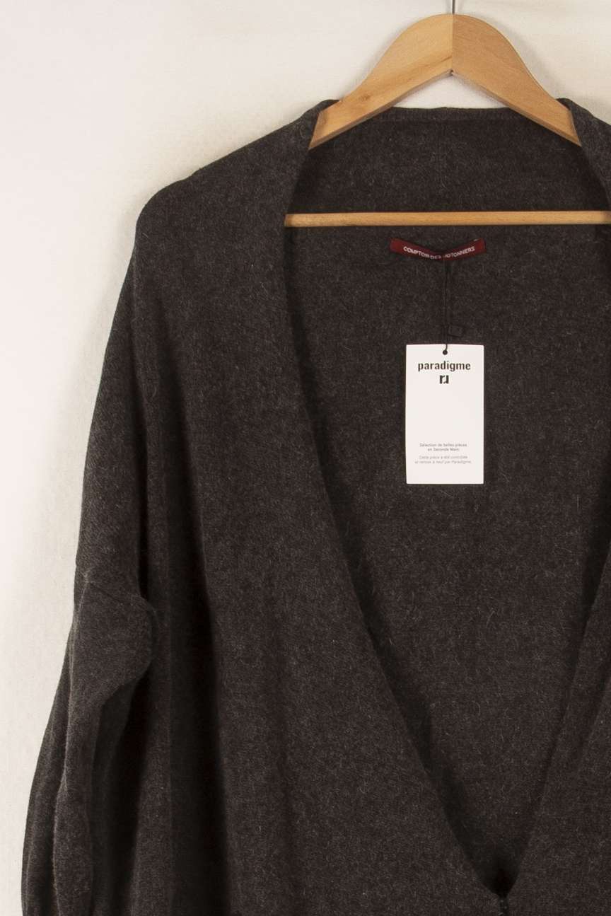 Cardigan Gris - Taille L/40 de la marque Comptoir des Cotonniers | PARAD38066 - Vendu par Paradigme - Image 3