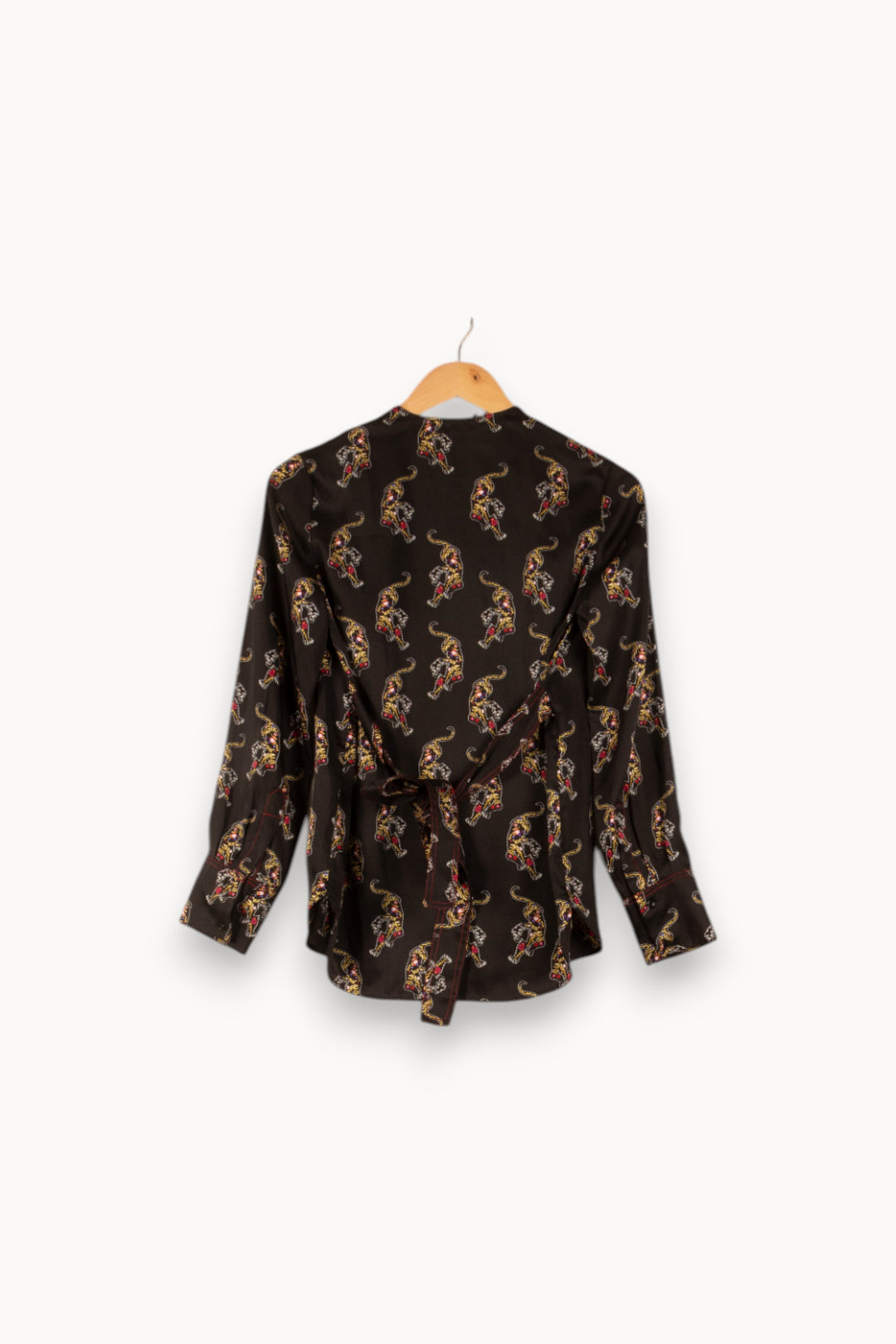 Blouse Noire - Taille S/36 de la marque Sandro | PARAD38069 - Vendu par Paradigme - Image 4