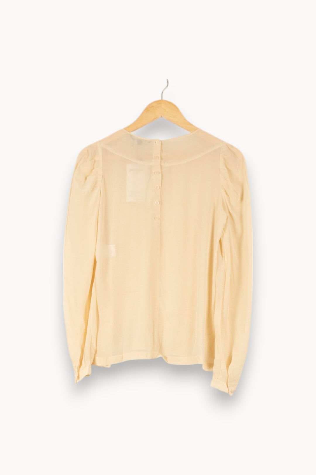 Blouse Beige - Taille M/38 de la marque Tara Jarmon | PARAD38071 - Vendu par Paradigme - Image 4