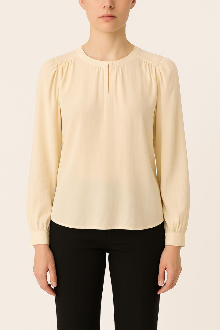 Blouse Beige - Taille M/38 de la marque Tara Jarmon | PARAD38071 - Vendu par Paradigme - Image 1