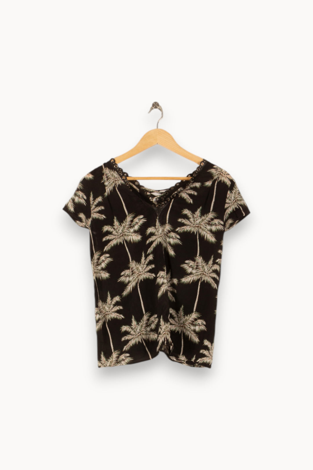 Blouse Noire et Beige - Taille S/36 de la marque IKKS | PARAD38074 - Vendu par Paradigme - Image 4