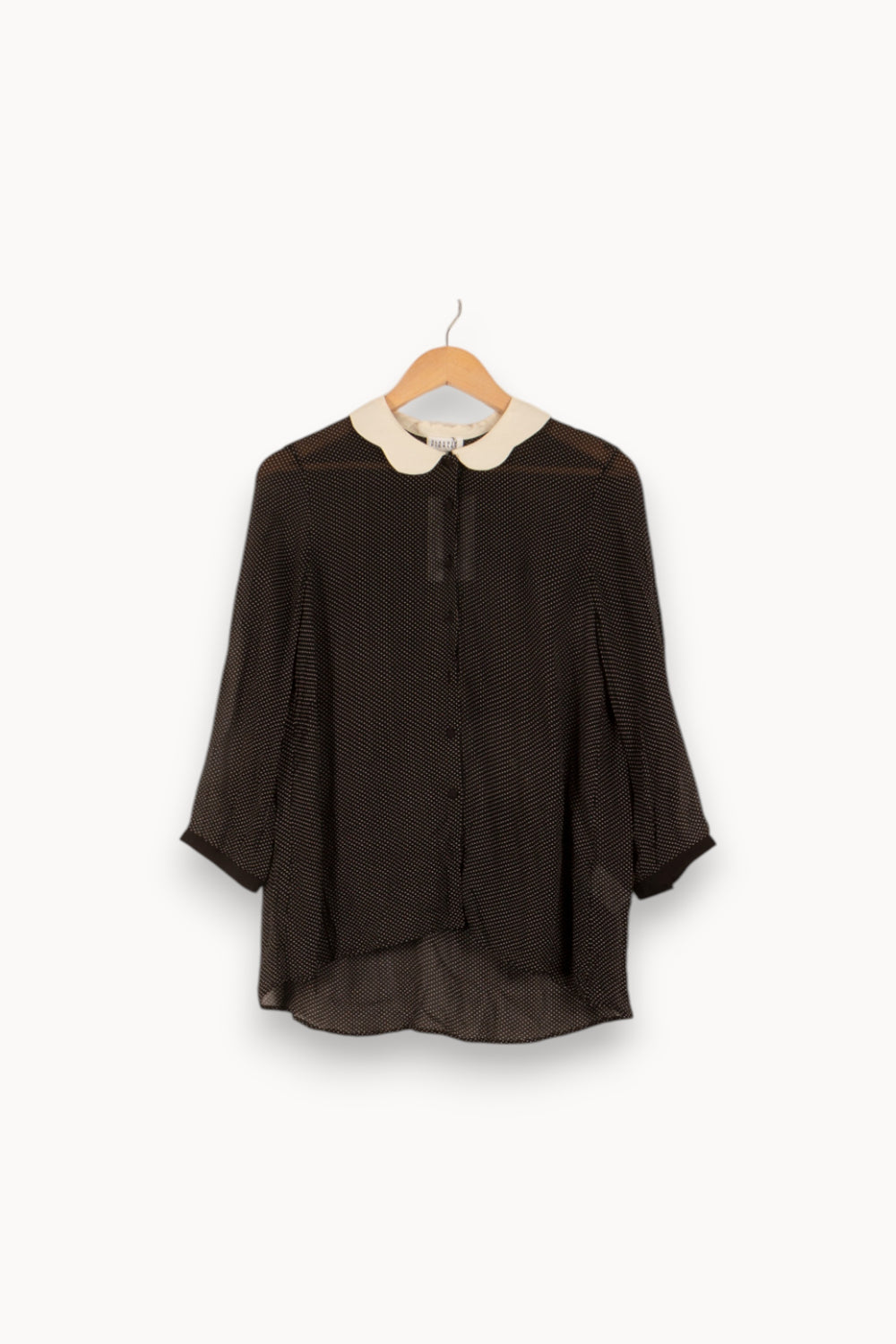 Blouse Noire et Blanche - Taille S/36 de la marque Claudie Pierlot | PARAD38081 - Vendu par Paradigme - Image 2