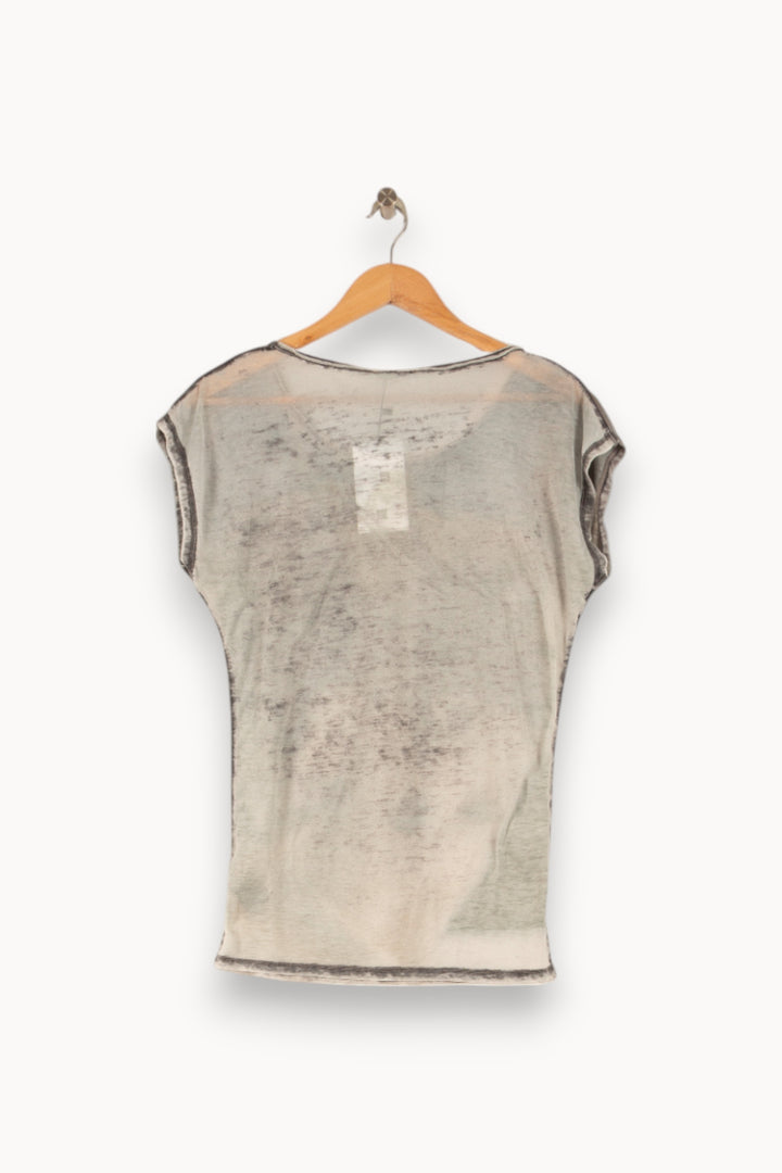Tee-shirt Marron et Beige - Taille S/36 de la marque IKKS | PARAD38082 - Vendu par Paradigme - Image 4