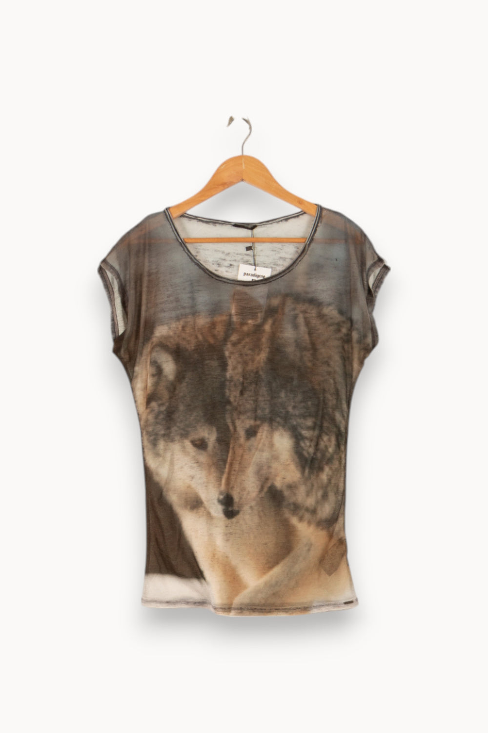 Tee-shirt Marron et Beige - Taille S/36 de la marque IKKS | PARAD38082 - Vendu par Paradigme - Image 2