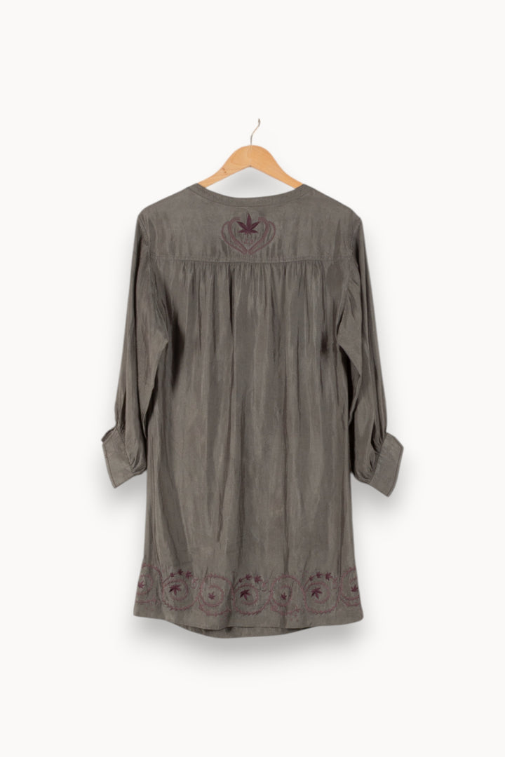 Robe Midi Grise - Taille XS/34 de la marque Zadig&Voltaire | PARAD38084 - Vendu par Paradigme - Image 4