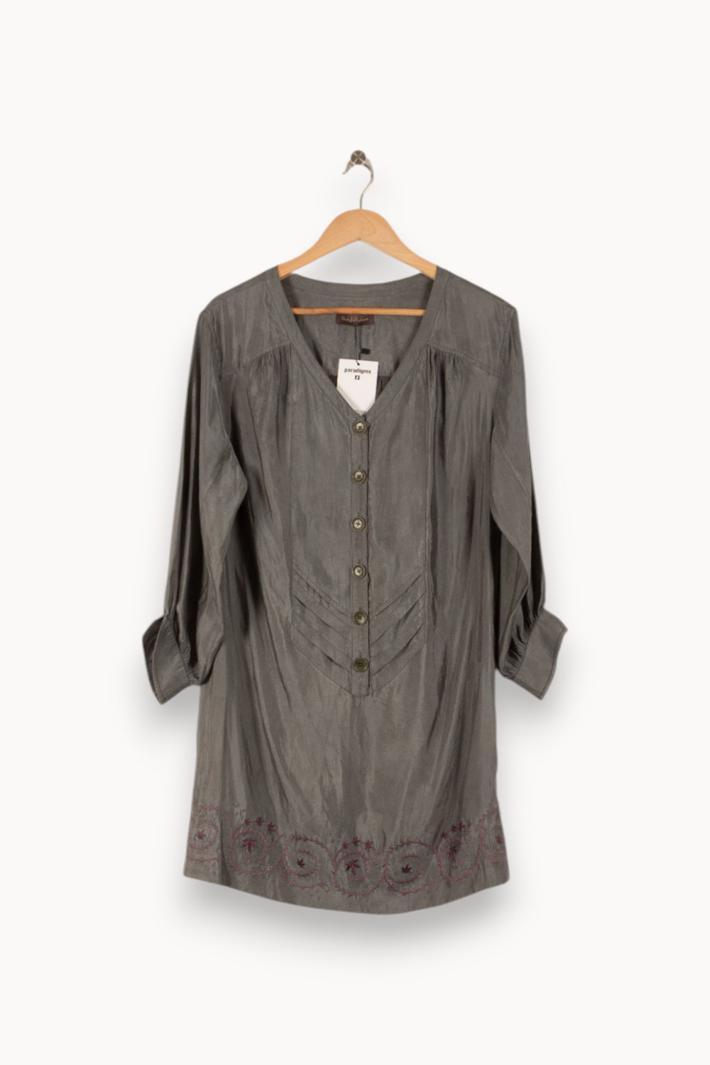 Robe Midi Grise - Taille XS/34 de la marque Zadig&Voltaire | PARAD38084 - Vendu par Paradigme - Image 2