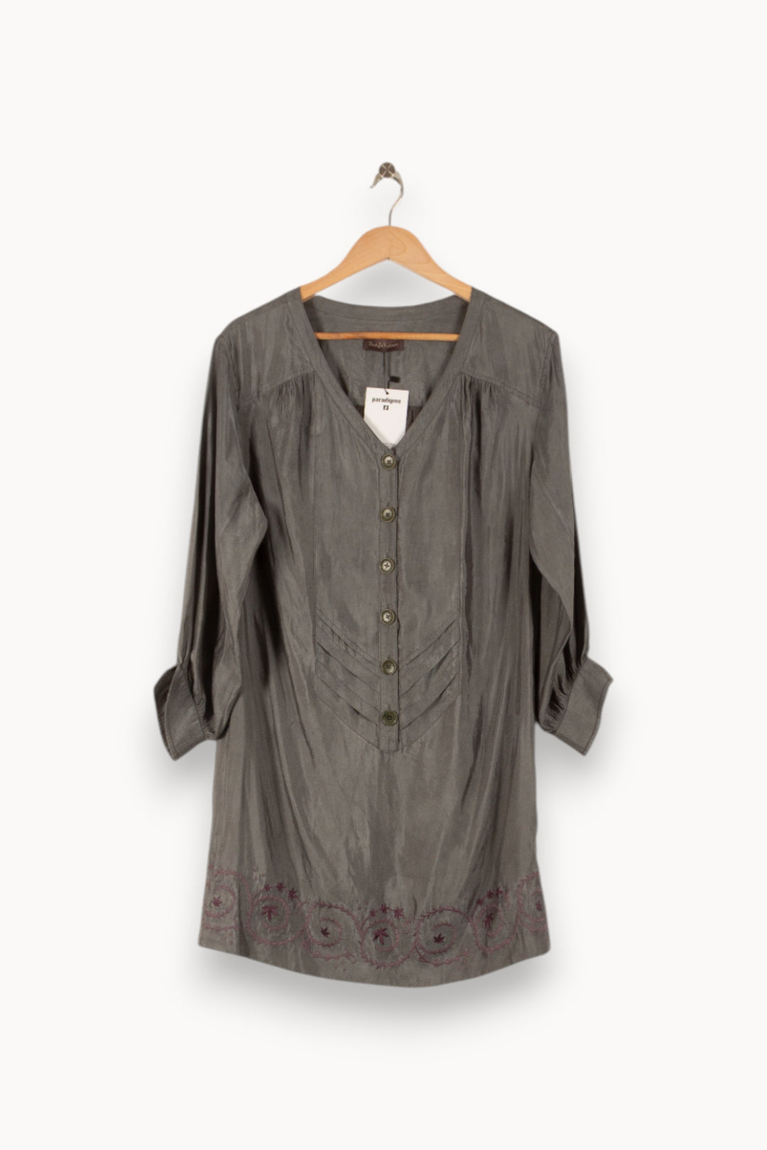 Robe Midi Grise - Taille XS/34 de la marque Zadig&Voltaire | PARAD38084 - Vendu par Paradigme - Image 2