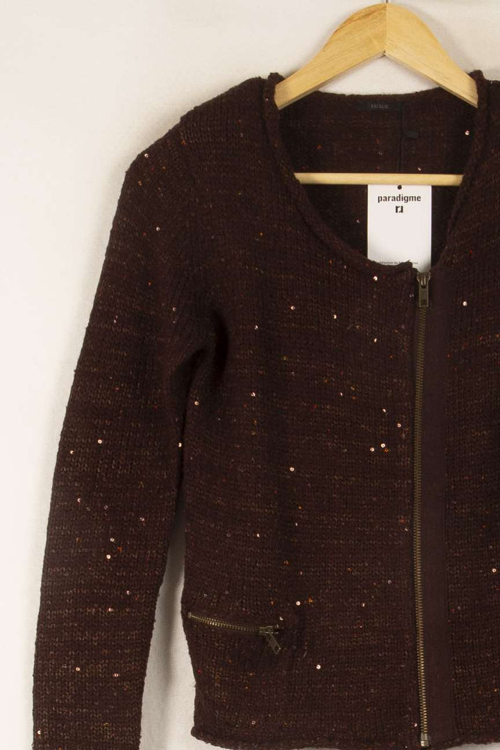Cardigan Rouge - Taille S/36 de la marque IKKS | PARAD38085 - Vendu par Paradigme - Image 3