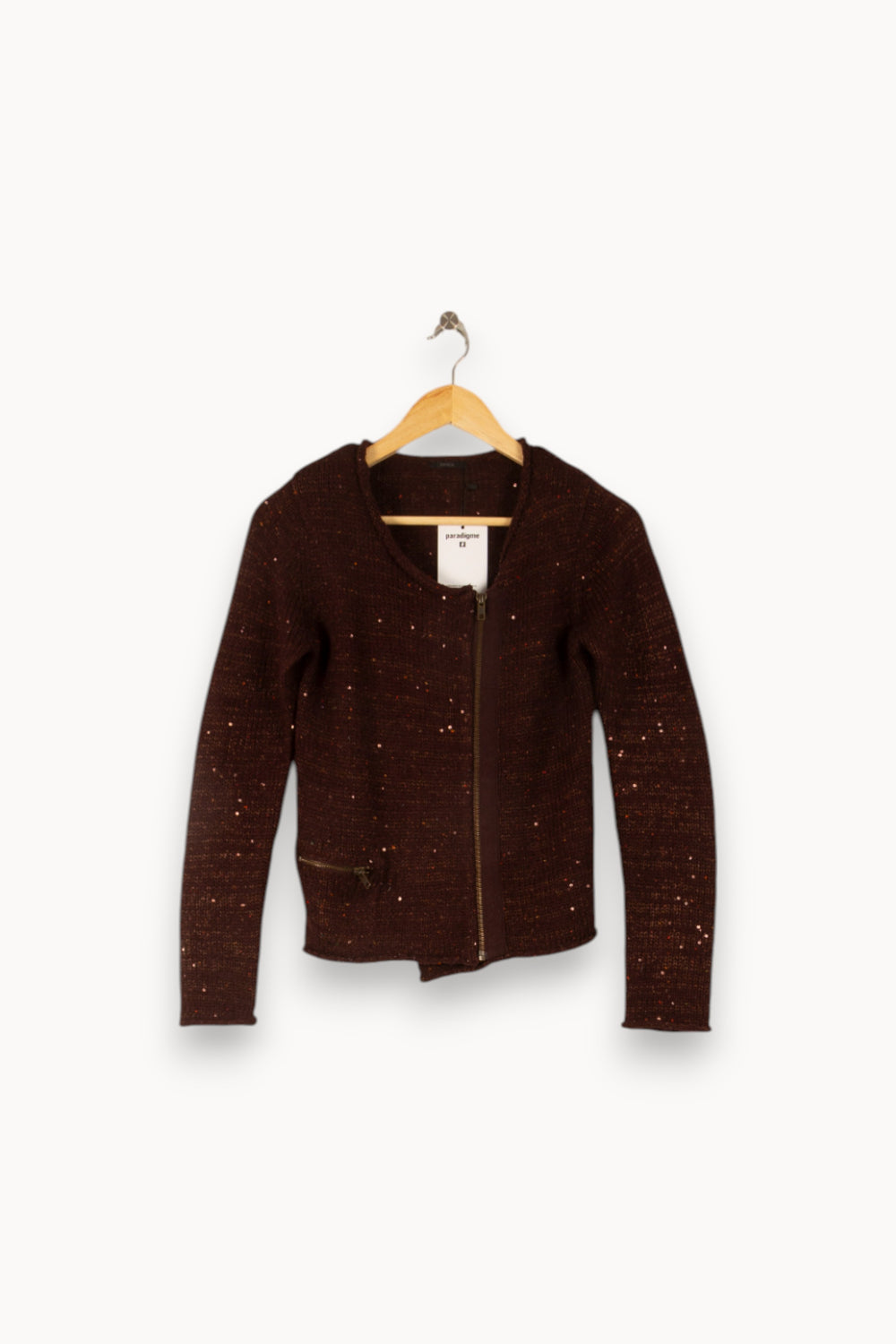 Cardigan Rouge - Taille S/36 de la marque IKKS | PARAD38085 - Vendu par Paradigme - Image 2
