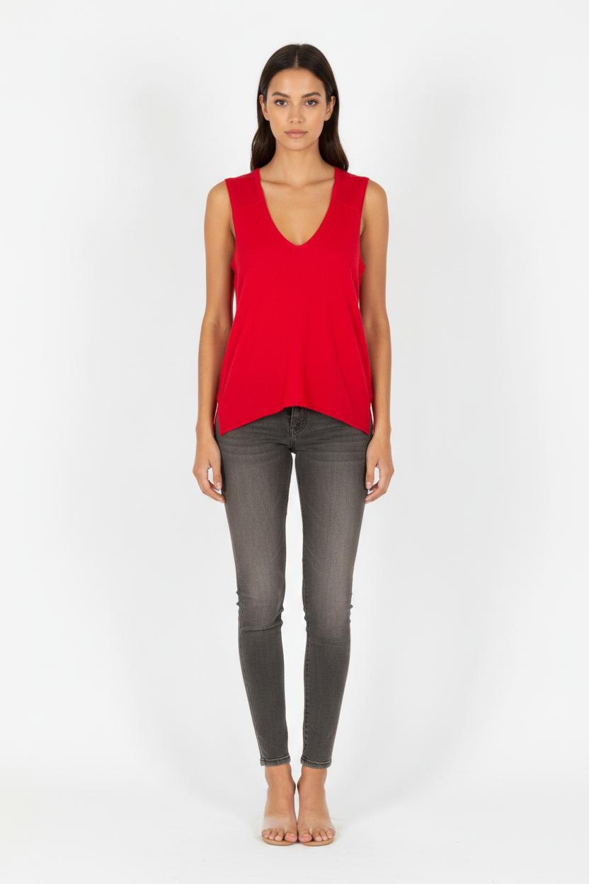 Débardeur Rouge - Taille S/36